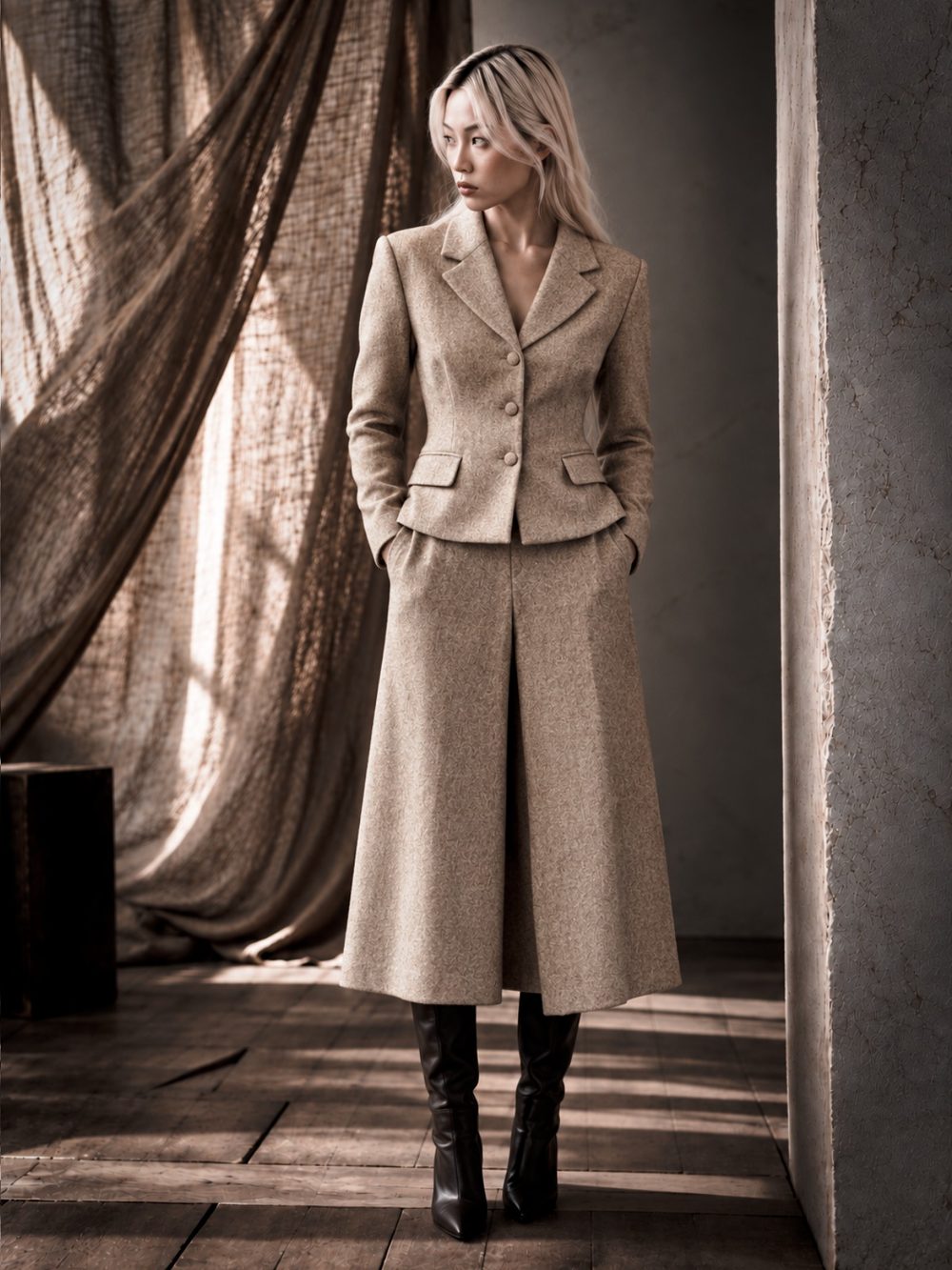 Linen tailoring - Cedar Rose by Toni Darroch